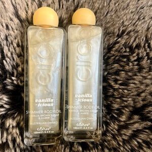 CIROA vanilla -icious shimmer body oil 3.4 floz / 100 ml X2
